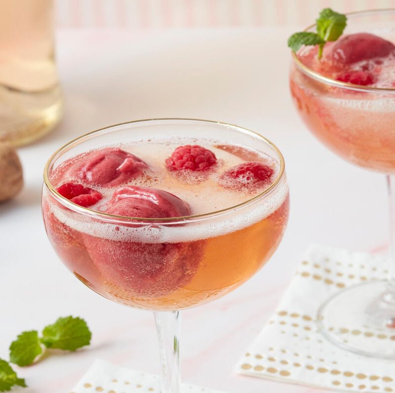 This Raspberry Sorbet Spritz Is a Celebration in a Glass