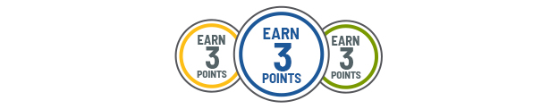 Earn 3 Points