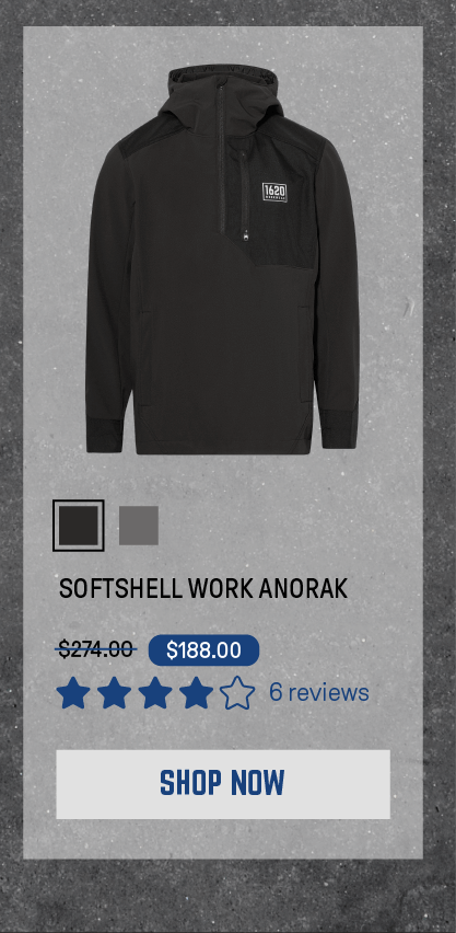 Softshell Work Anorak in Meteorite