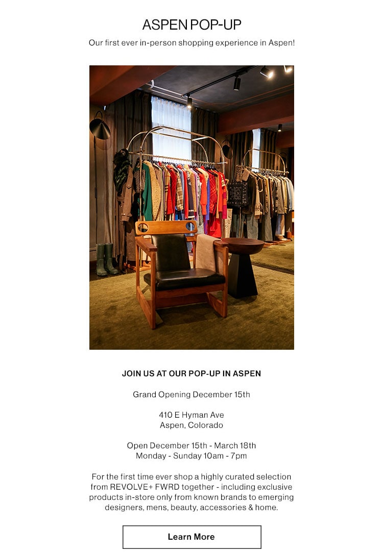 Aspen Pop-Up. Learn more.