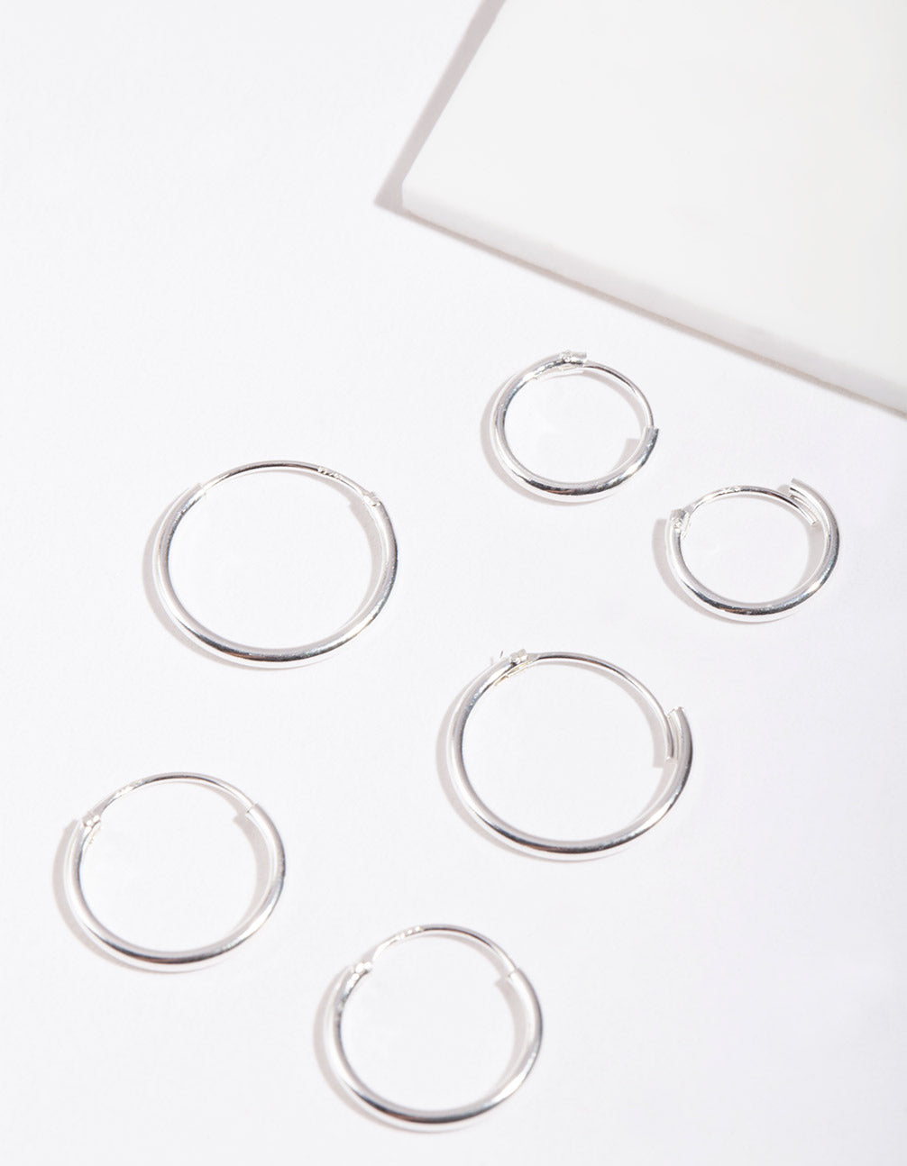 Image of Sterling Silver Classic Hoop Pack