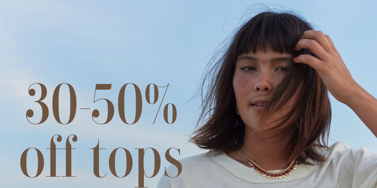 30-50% off tops