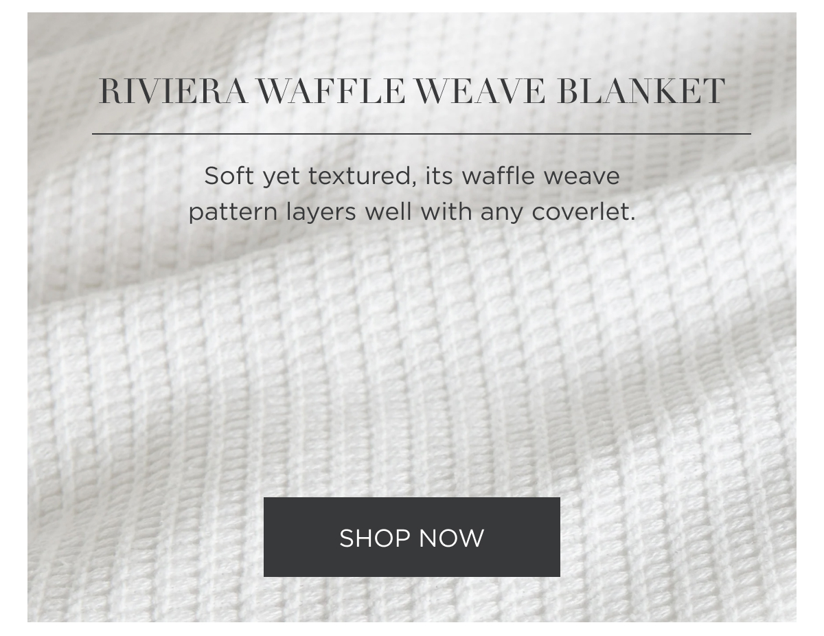 RIVIERA WAFFLE WEAVE BLANKET