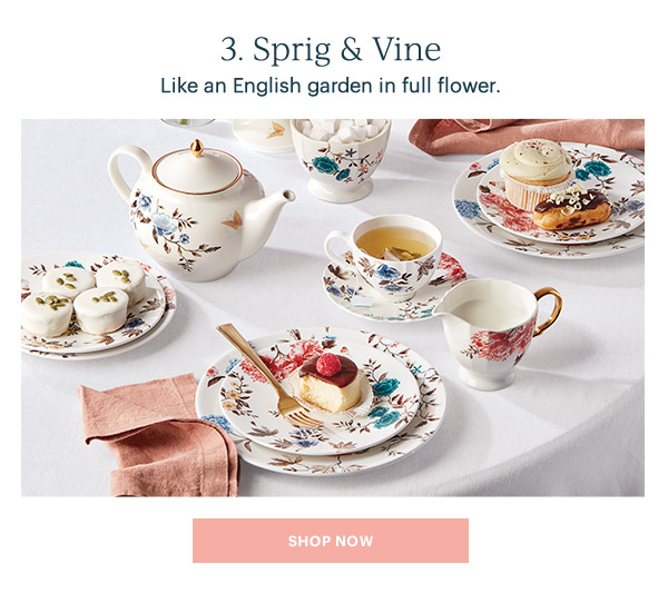 3. Sprig & Vine  Like an English garden in full flower.  [SHOP NOW]