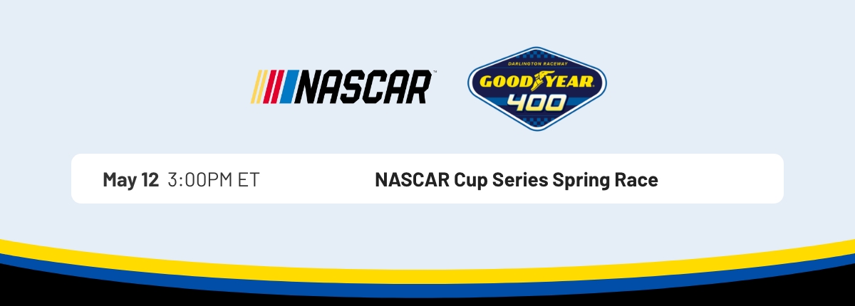 NASCAR - GOODYEAR 400 - May 12 3:00PM ET - NASCAR Cup Series Spring Race