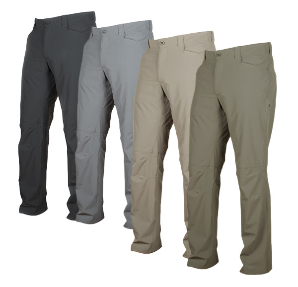 Image of the 4 colors of the Ventum Pant side to side. 