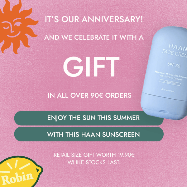 Get a HAAN solar sunscreen with your +90€ order!