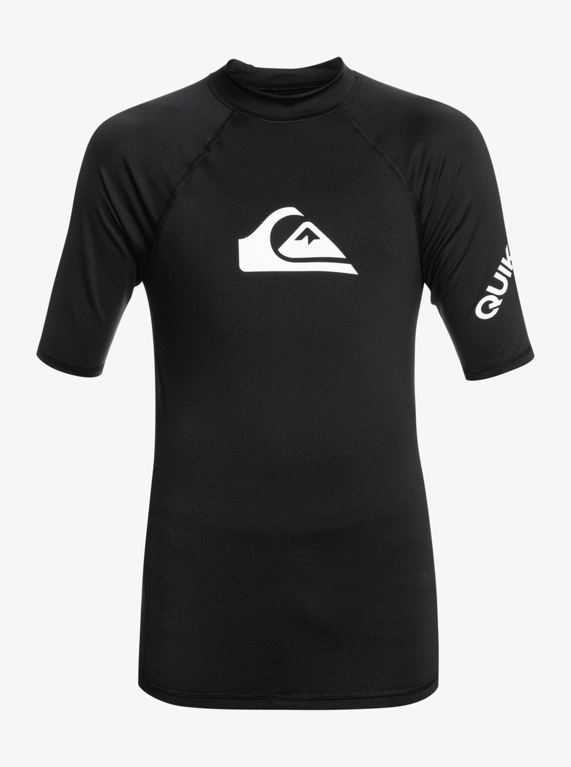 Image of Boys 8-16 All Time Short Sleeve Upf 50 Rashguard - Black