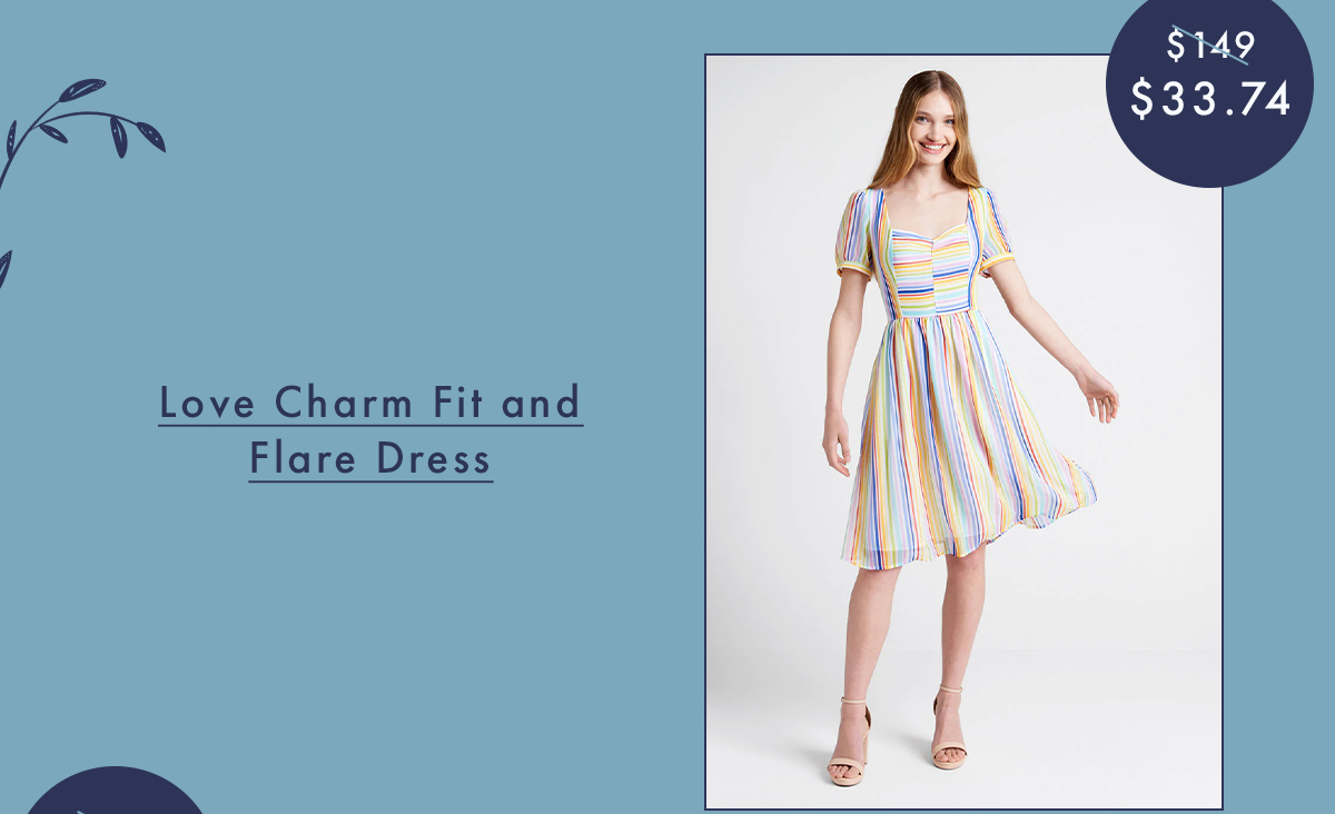 Love Charm Fit and Flare Dress