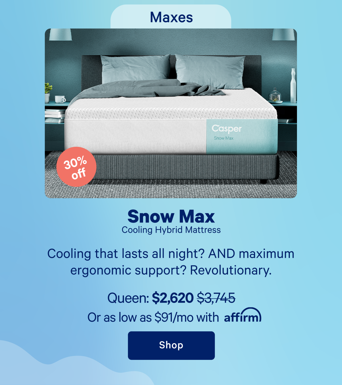 Snow Max Cooling Hybrid Mattress >> Shop >>