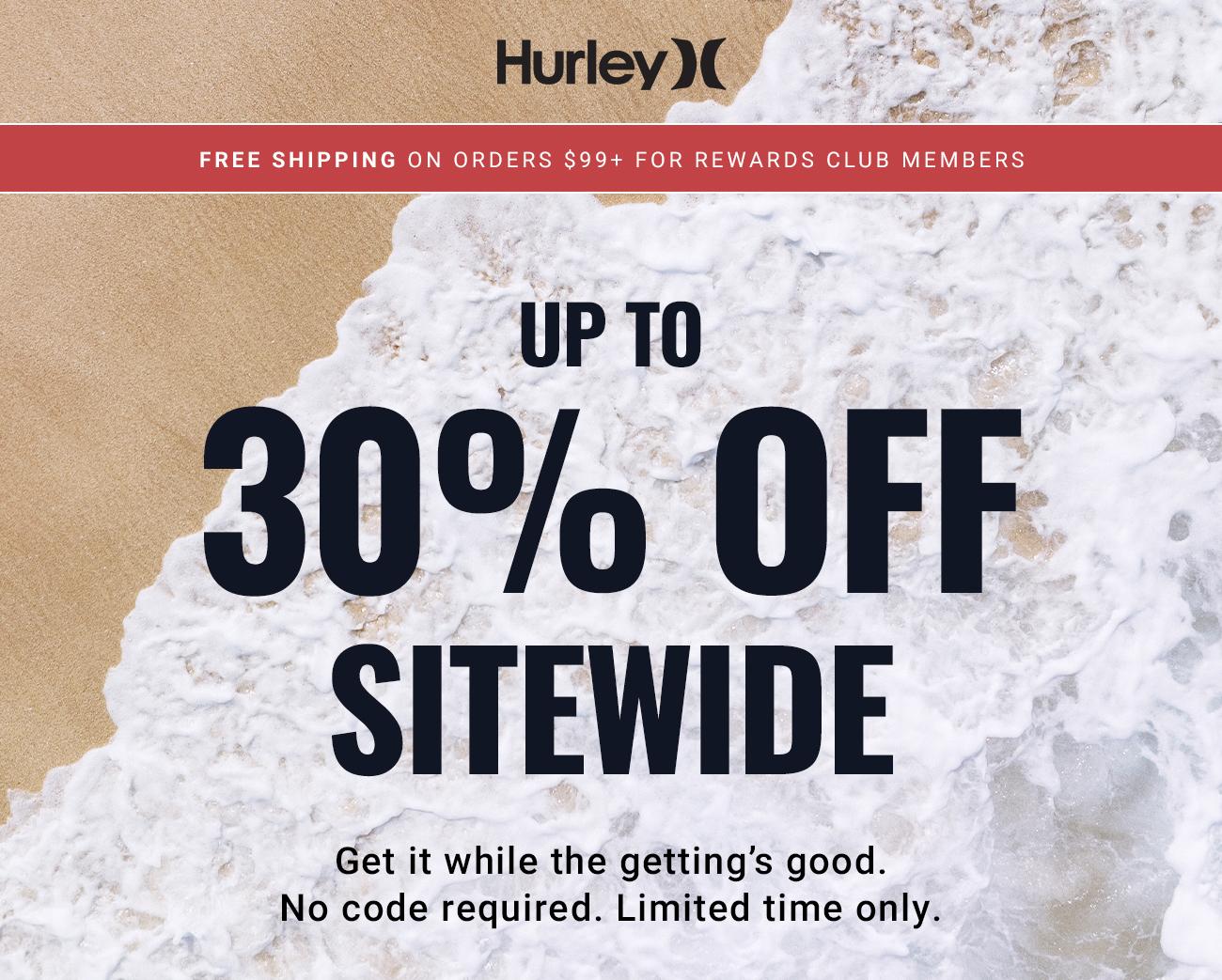 Hurley Up to 30% OFF Sitewide | Shop Men's