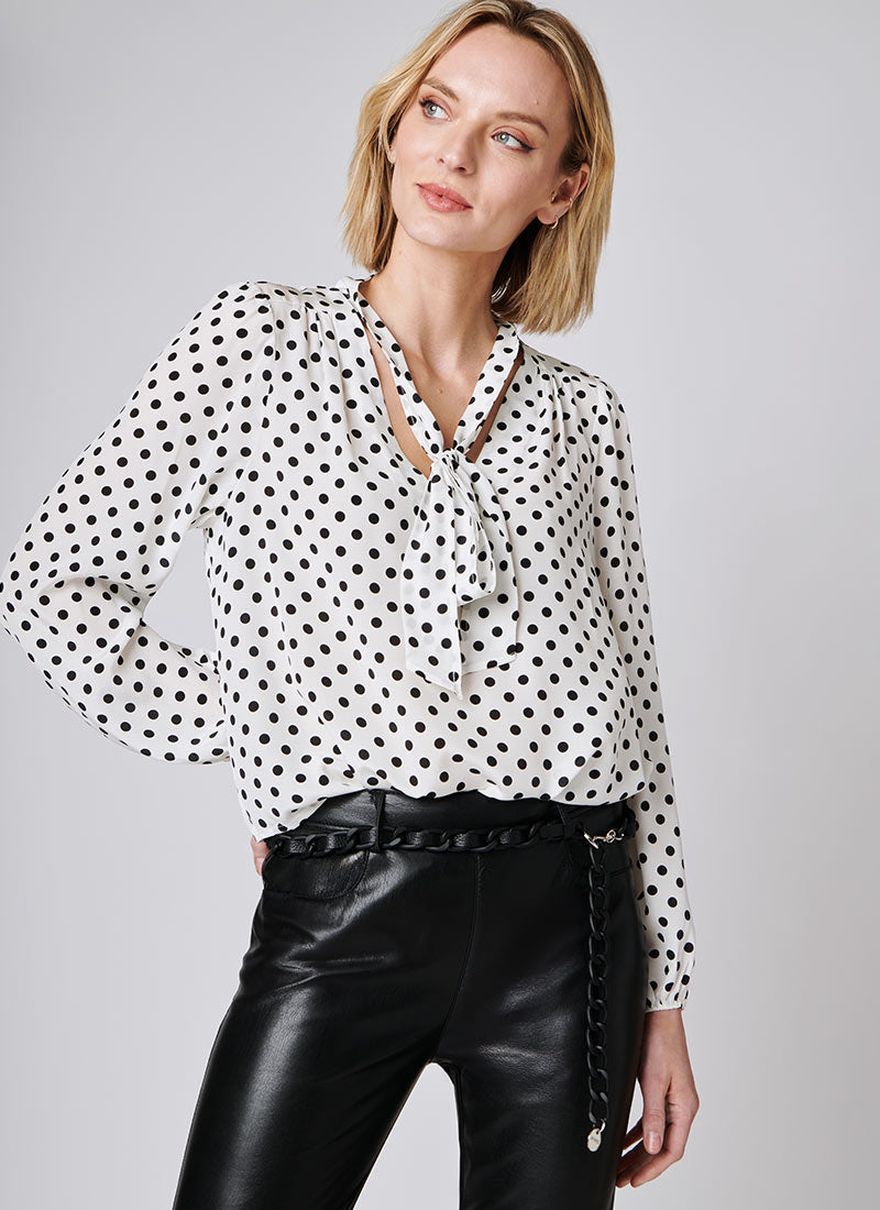 Image of Moss Dot Blouse