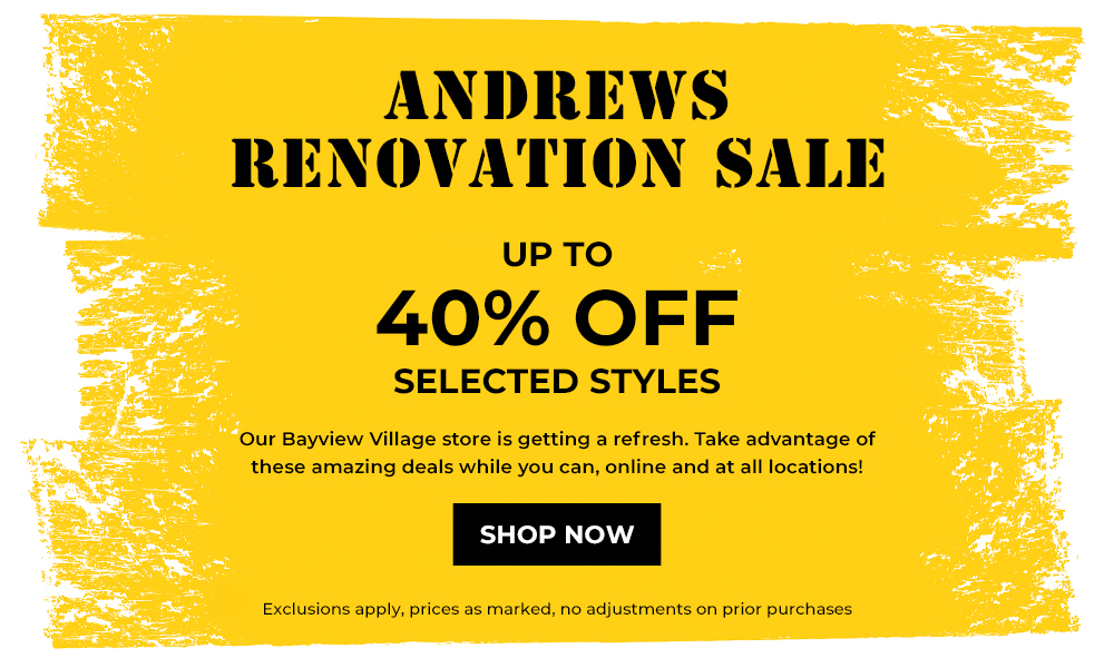 Andrews Renovation Sale