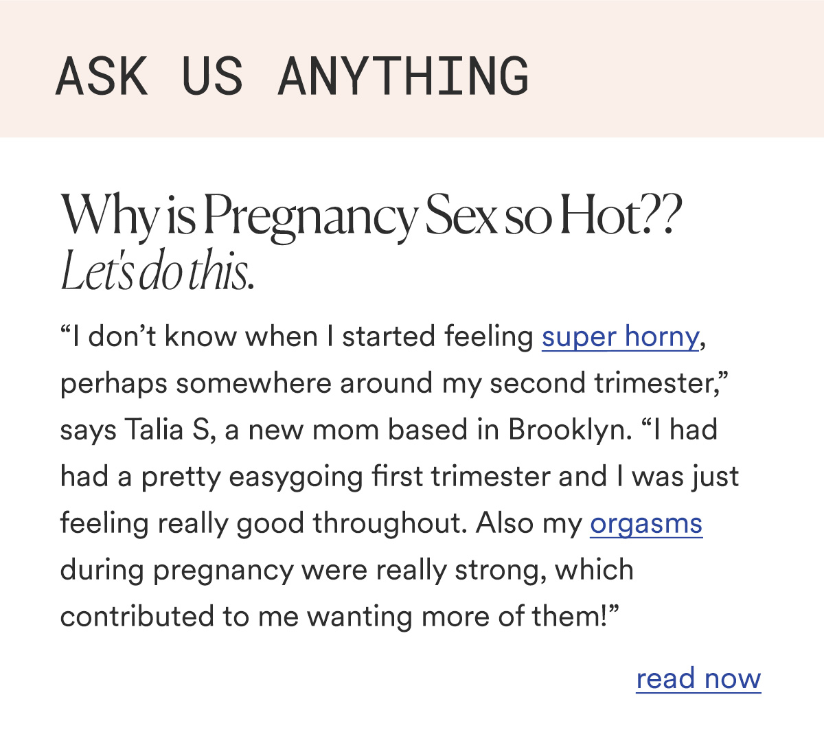 ASK US ANYTHING Why is Pregnancy Sex so Hot??