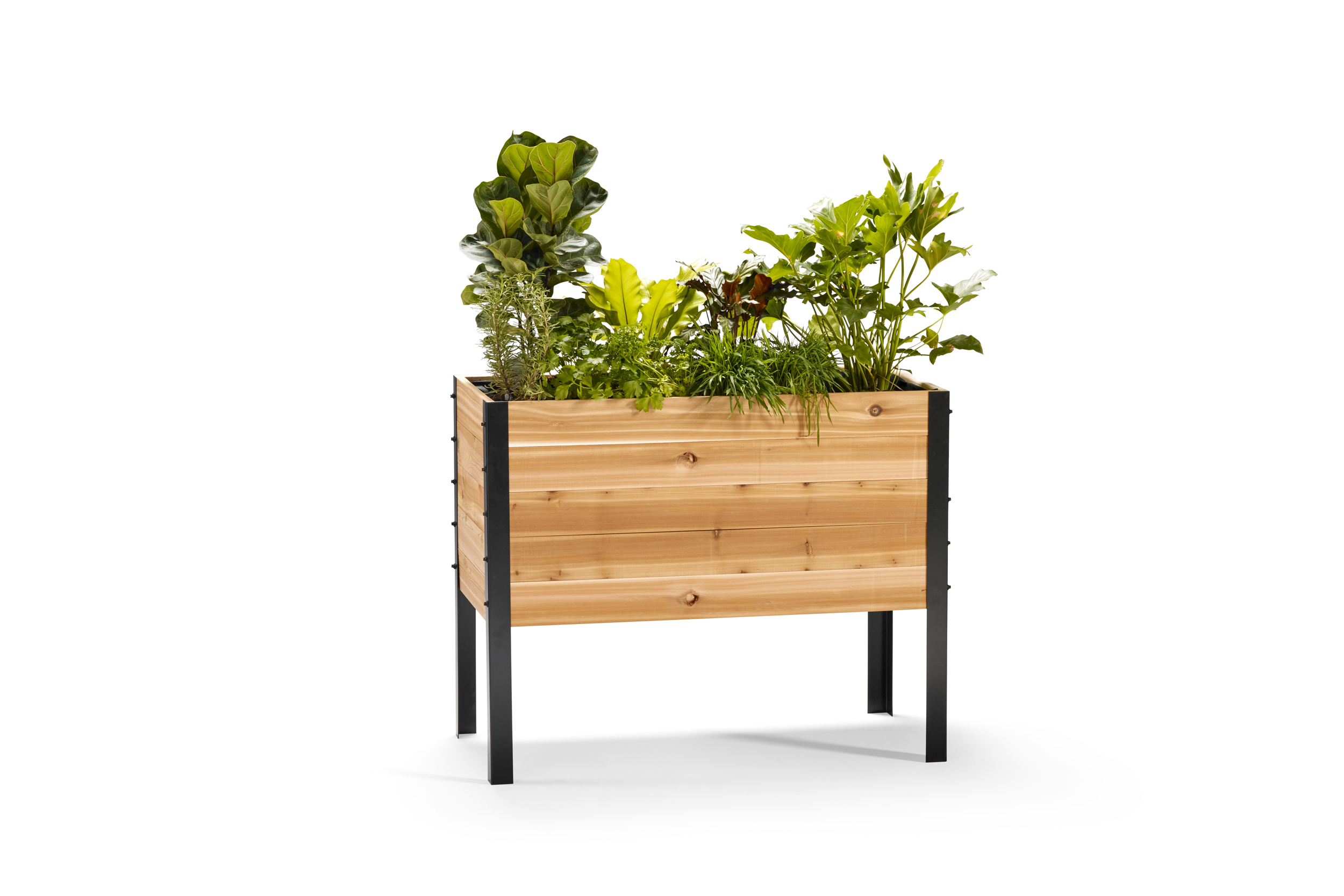 Cedar Planters Raised Garden Bed