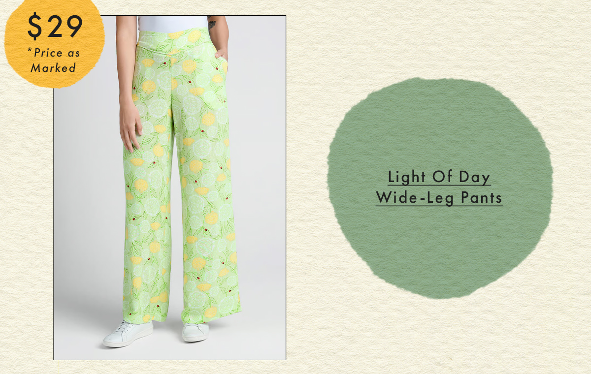 Light Of Day Wide-Leg Pants