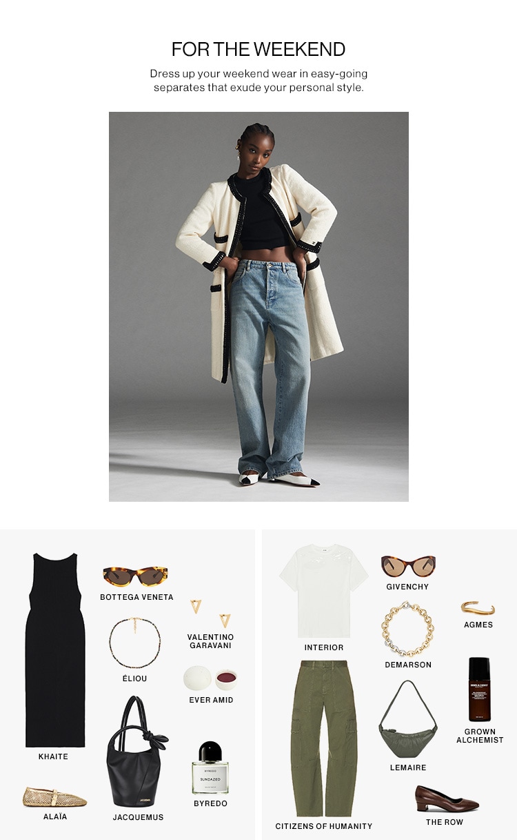 WHAT TO WEAR FOR THE WEEK AHEAD DEK: Streamline your week by planning your 7-day outfit with our fool-proof formulas for every day of the week. CTA: Get the Looks