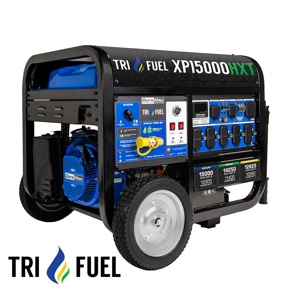 Image of 15,000 Watt Electric Start Tri-Fuel Portable Generator