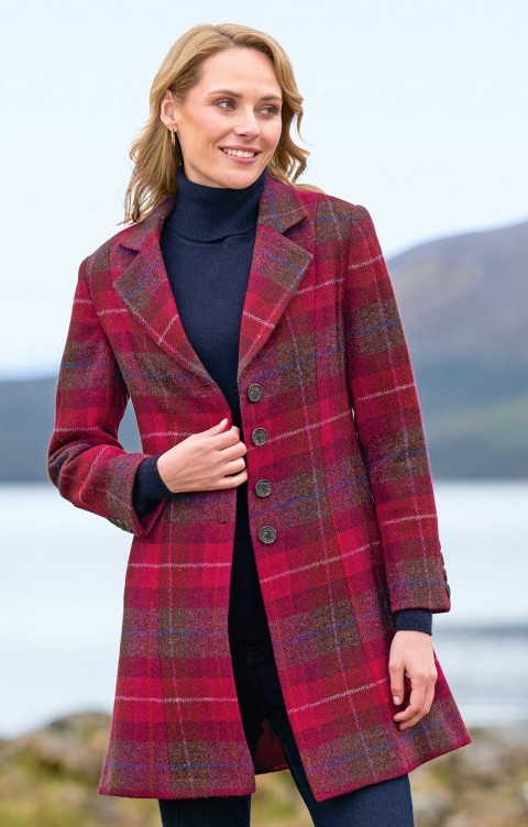 HARRIS TWEED SWING COAT