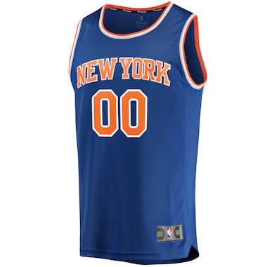  Fanatics Branded Blue  Fast Break Custom Replica Jersey - Icon Edition