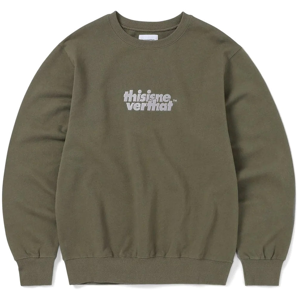 Image of OL-Logo Crewneck 'Olive'