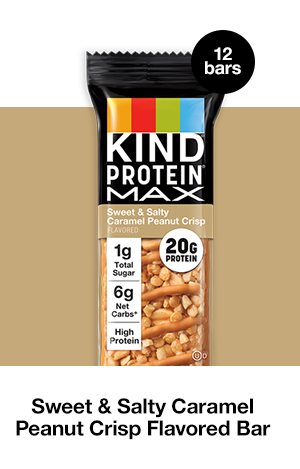 Sweet & Salty Caramel Peanut Crisp KIND Protein® MAX