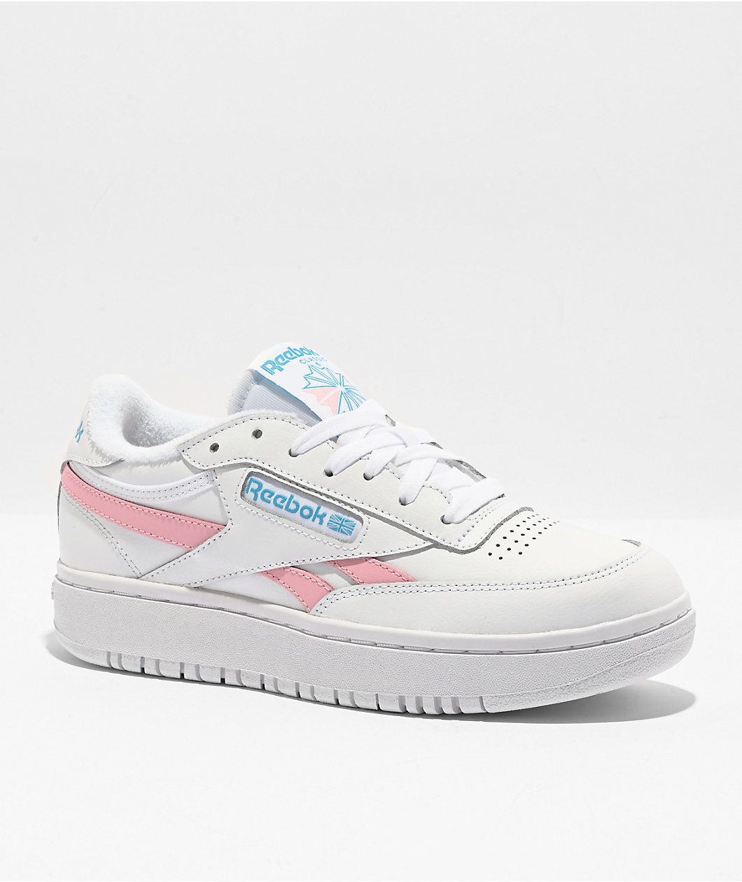 Reebok Club C Double Revenge Pink & Blue Shoes