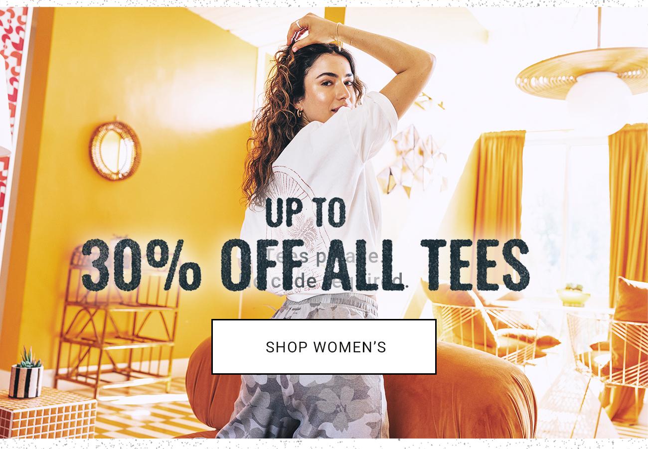 Up To 30% Off All Tees | Shop Women's