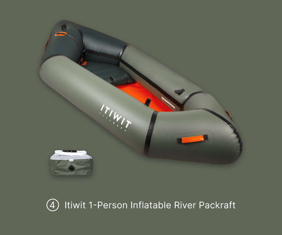 Itiwit 1-PERSON INFLATABLE RIVER PACKRAFT KAYAK 100