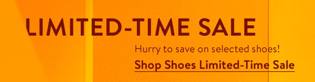 Limited-time sale on selected shoes.