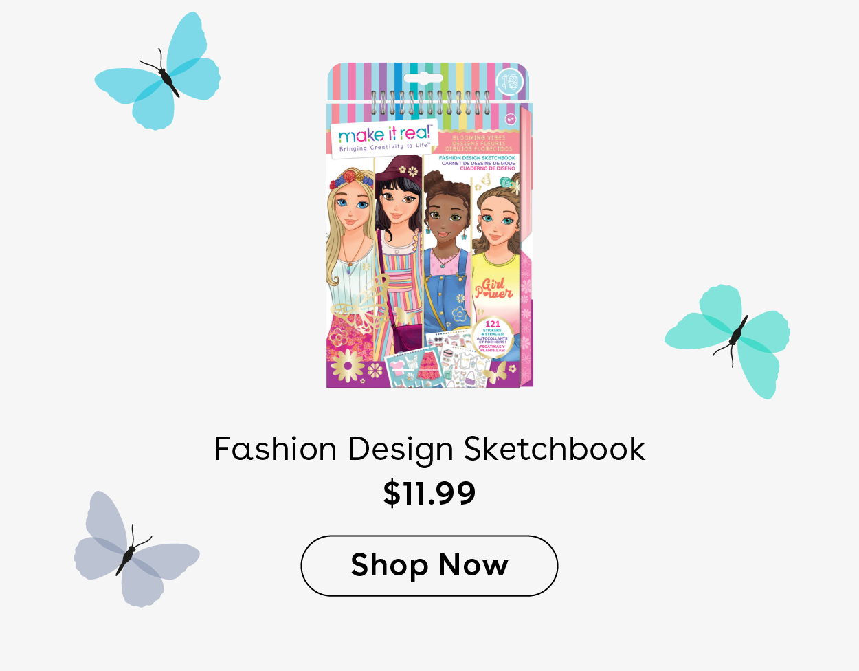 Fashion Design Sketchbook $11.99 Shop Now