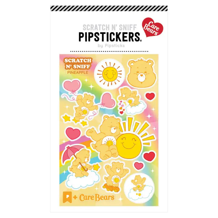 Pipsticks + Care Bears Funshine Bear Scratch 'n Sniff Stickers