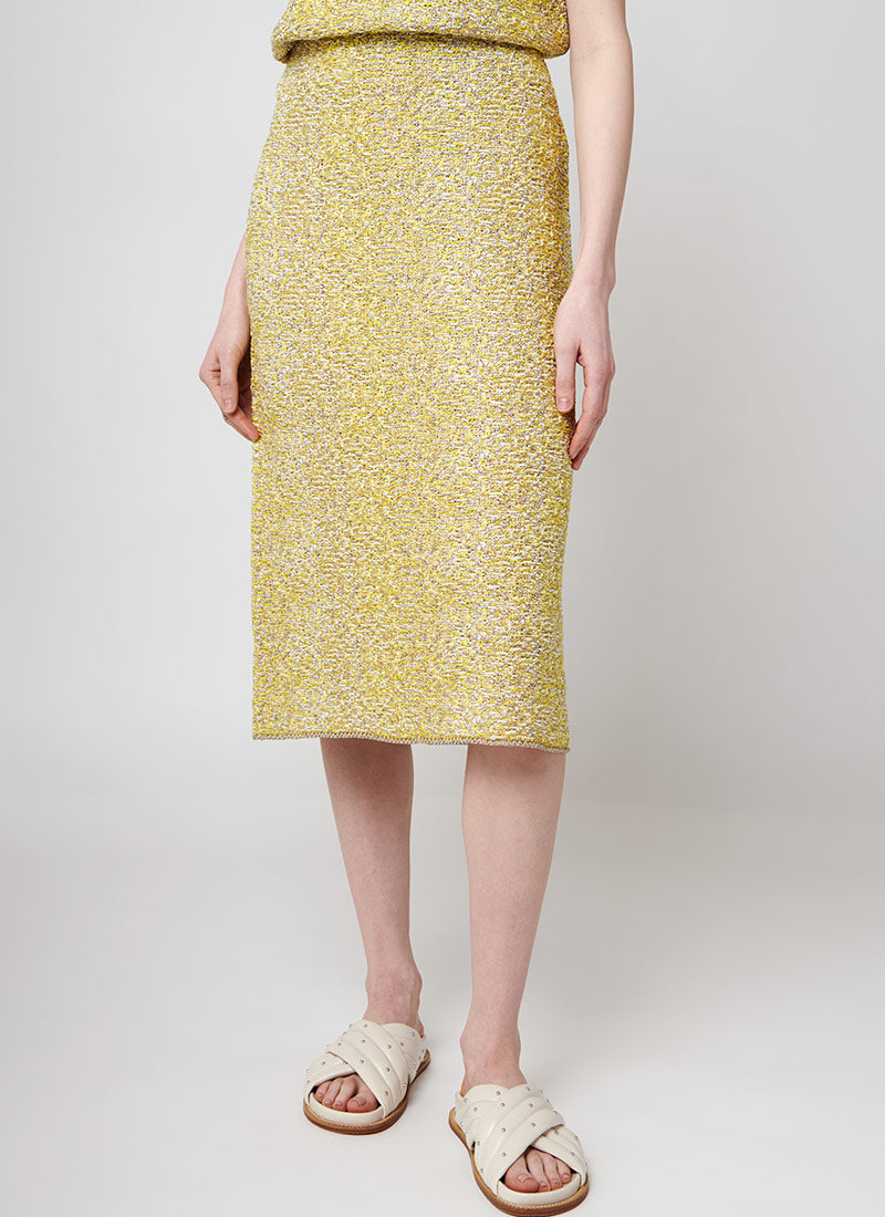 Image of Lurex Detail Midi Skirt