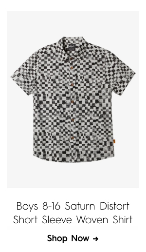 Boys 8-16 Saturn Distort Short Sleeve Woven Shirt