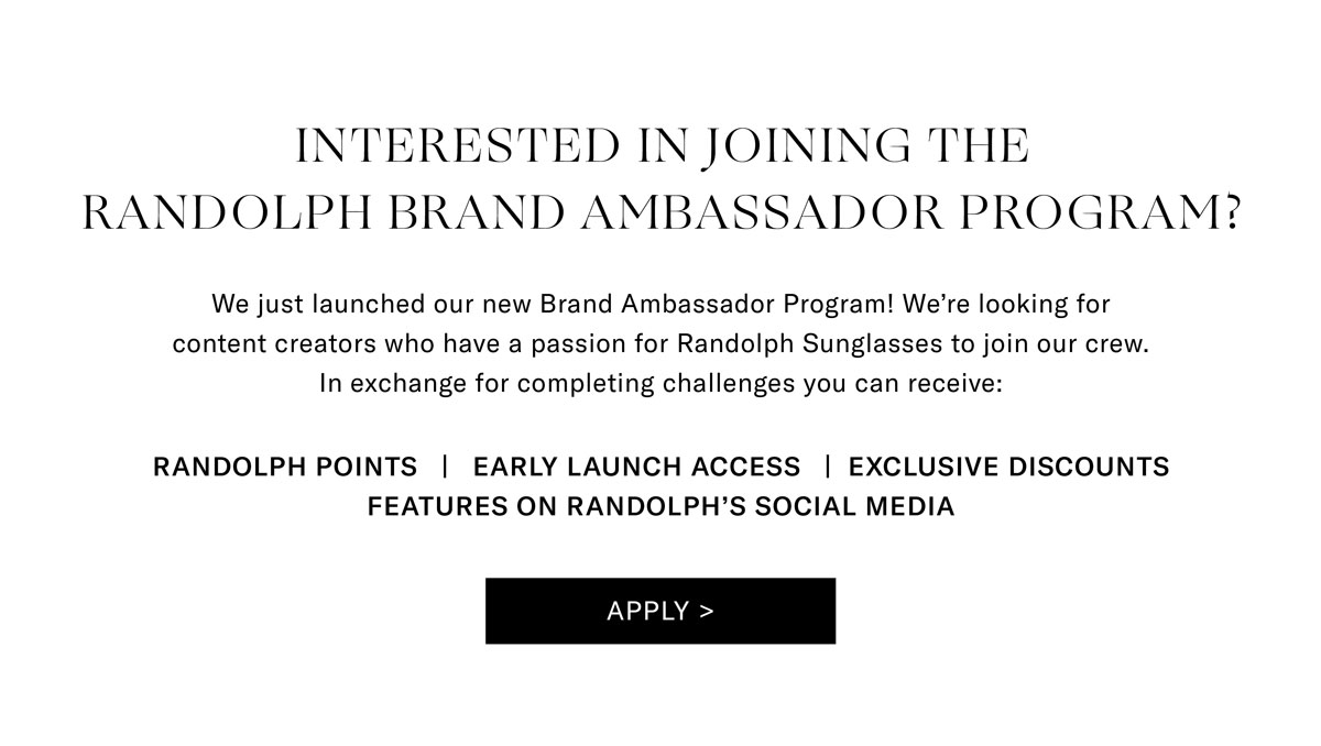 INTERESTED IN JOINING THE RANDOLPH CREW?