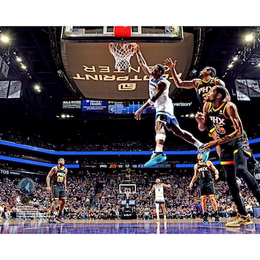 Anthony Edwards  2024 Western Conference Playoffs First Round Game 4 vs. Phoenix Suns Dunk Photograph