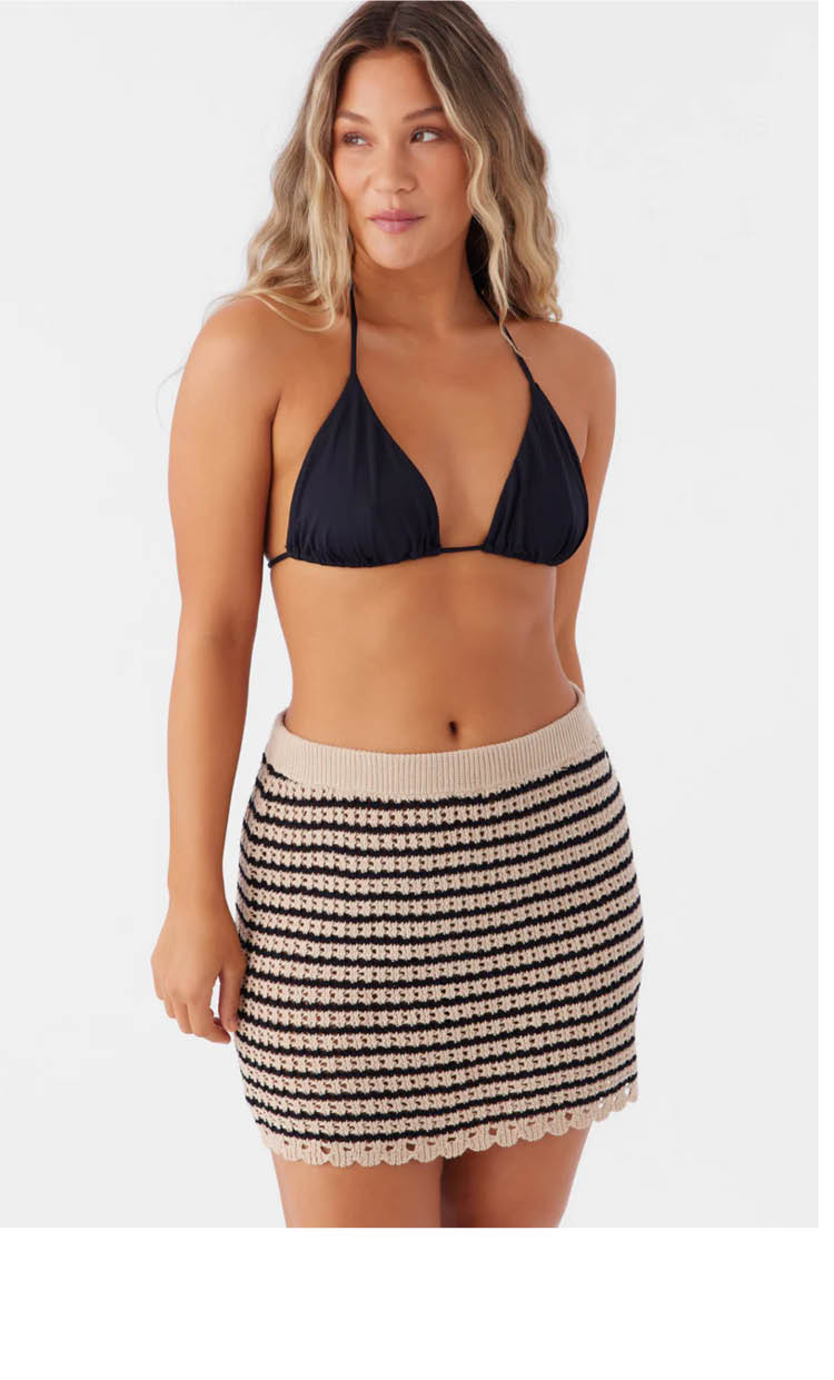 KELSEY CROCHET COVER-UP MINI SKIRT