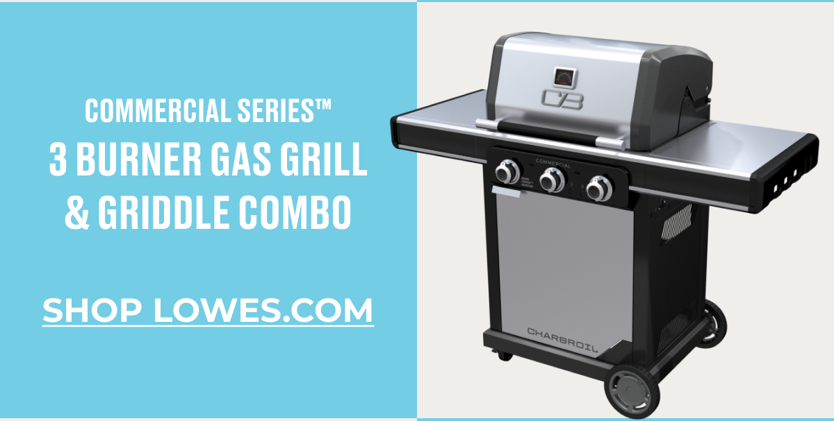 Shop Commercial Series™ 3 Burner Gas Grill & Griddle Combo