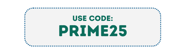 PRIME25 discount code