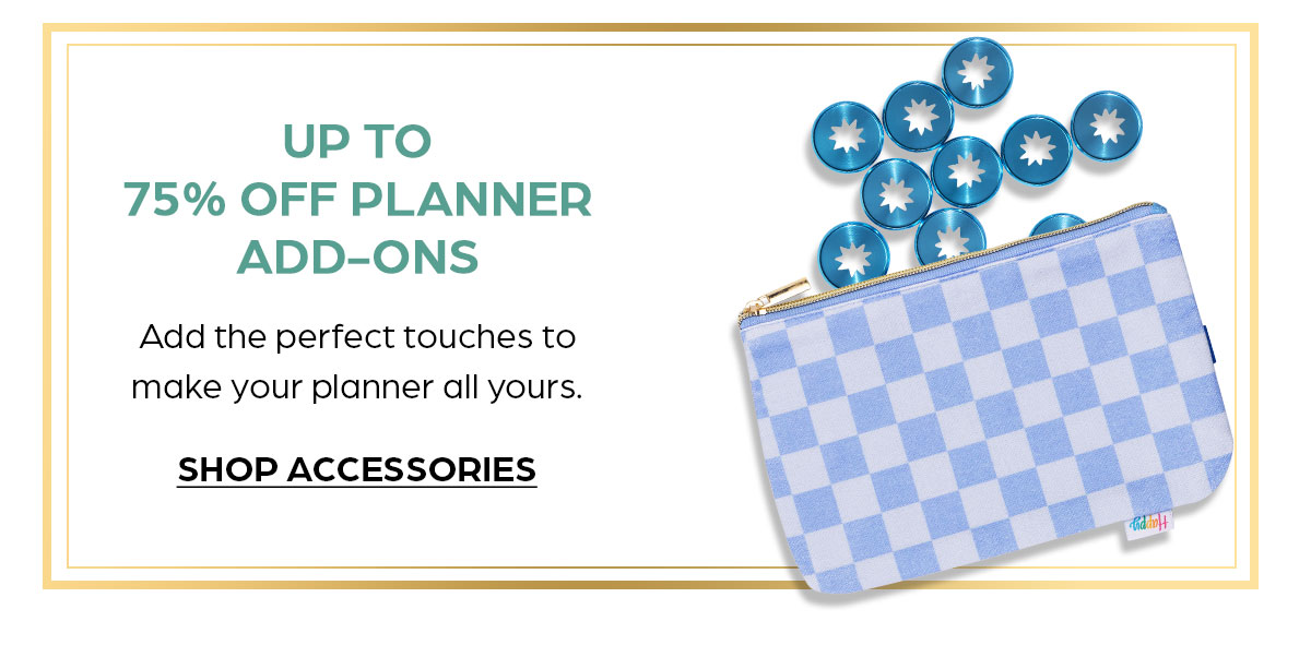 Up to 75% OFF Planner Add-Ons