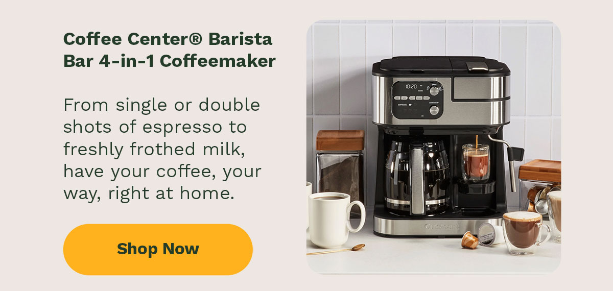 Coffee Center® Barista Bar 4-in-1 Coffeemaker