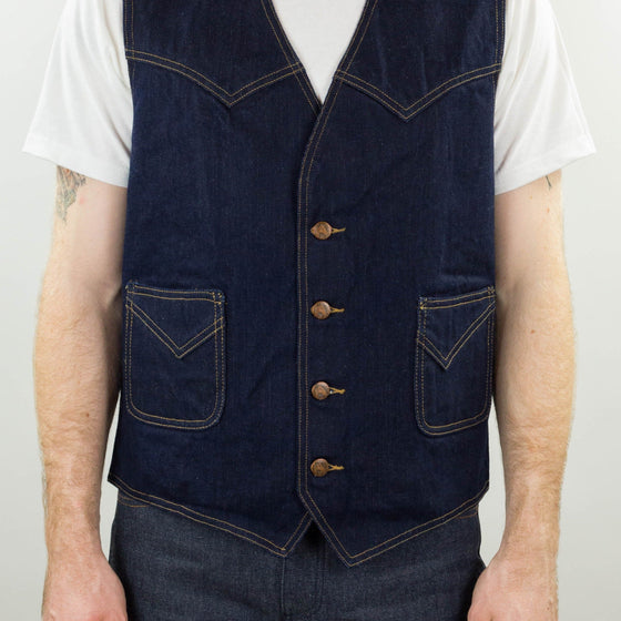 15 oz Yoshiwa Mills Denim Western Vest