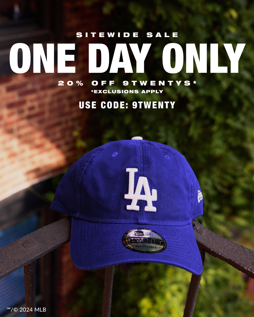 Sitewide Sale One Day Only 20% off 9TWENTYs - Exclusions Apply Use Code: 9TWENTY