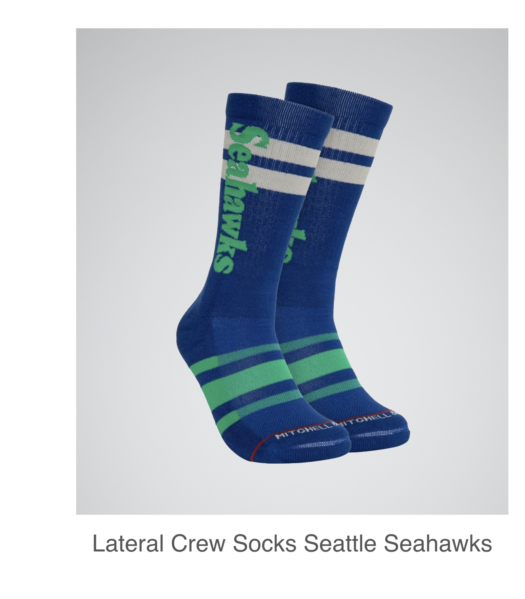 Lateral Crew Socks Seattle Seahawks