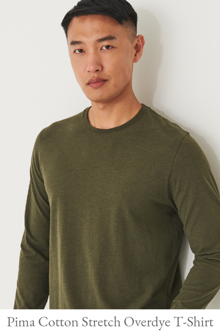 PIMA COTTON STRETCH OVERDYE T-SHIRT