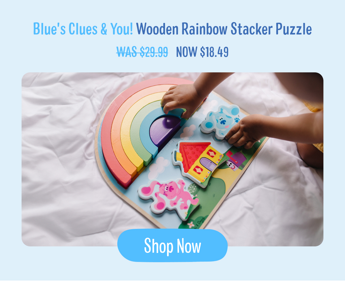 Wooden Rainbow Stacker Puzzle