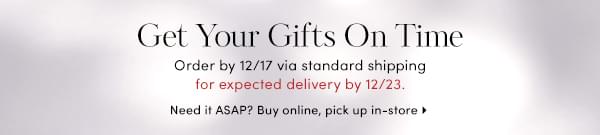 Get Your Gifts On Time