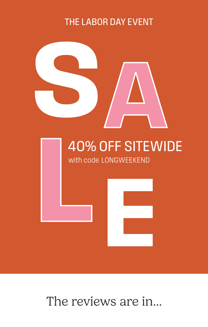 40% off sitewide with Code LONGWEEKEND