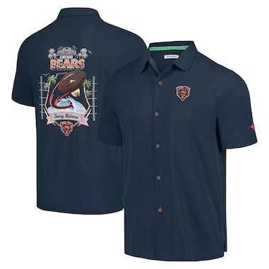  Tommy Bahama Navy  Tidal Kickoff Camp Button-Up Shirt