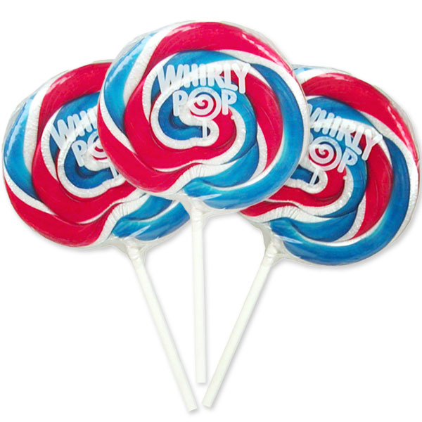 126235 - Whirly Pop 1.5-Ounce Swirl Suckers - USA: 24-Piece Display